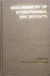 Image of Geochemistry Of Hydrothermal Ore Deposits