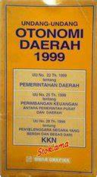 Image of Undang-Undang Otonomi Daerah 1999